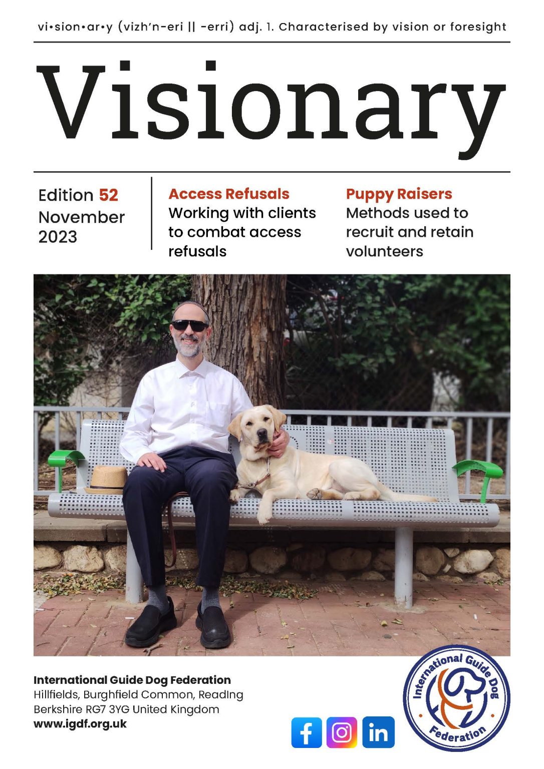 November Visionary Cover Page